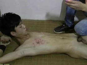 Asian twink submits to bigcock BDSM master