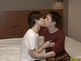 Amateur Japanese gay gets his ass fingered and pounded in reality