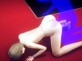 Twink gets dominated by big dick femboy in BDSM video